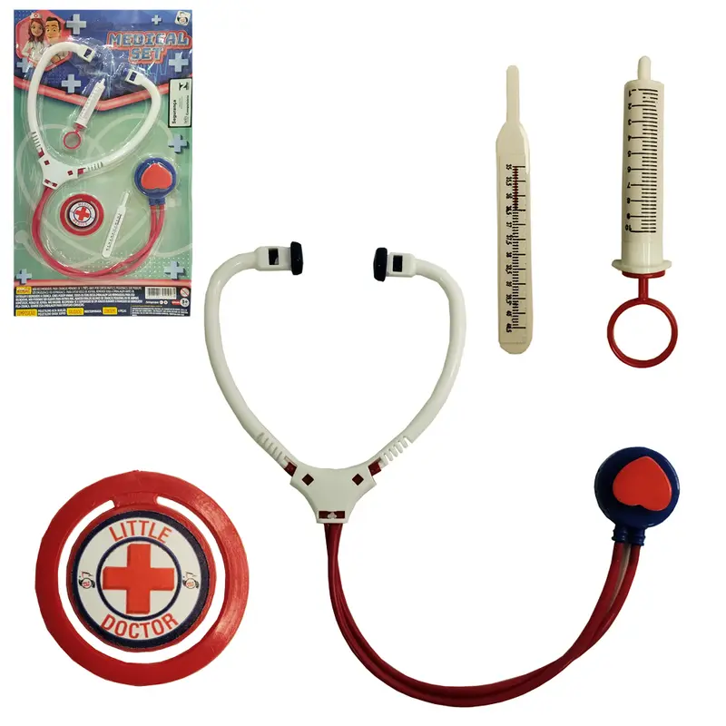 KIT MEDICO INFANTIL MEDICAL SET COM 4 PECAS