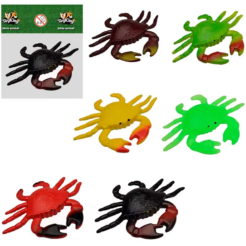 ANIMAL CARANGUEJO DE PVC EMBORRACHADO 12X8CM