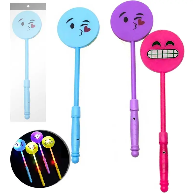 VARINHA MAGICA / CETRO EMOTICONS COM LUZ A BATERIA 37X9CM