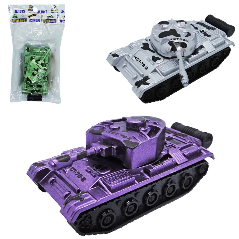 TANQUE DE GUERRA A FRICCAO PULL BACK 8,5X3,5X3CM
