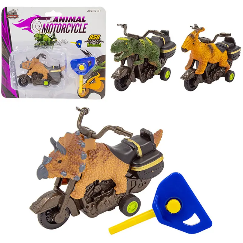 MOTO DINOSSAURO COM LANCADOR ANIMAL MOTORCYCLE