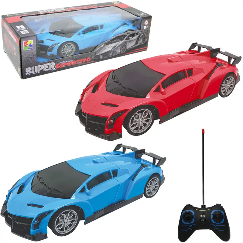 CARRO COM CONTROLE REMOTO SEM FIO SUPER ESPORTIVO 7 FUNCOES COM LUZ A BATERIA RECARREGAVEL