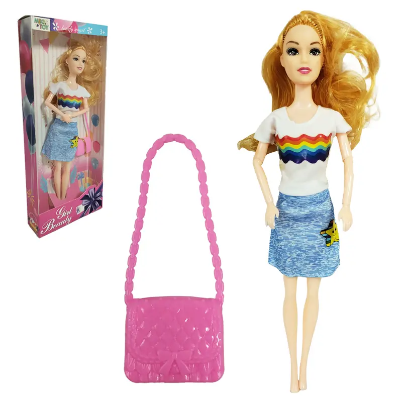 BONECA GIRL BEAUTY ARTICULADA COM BOLSA