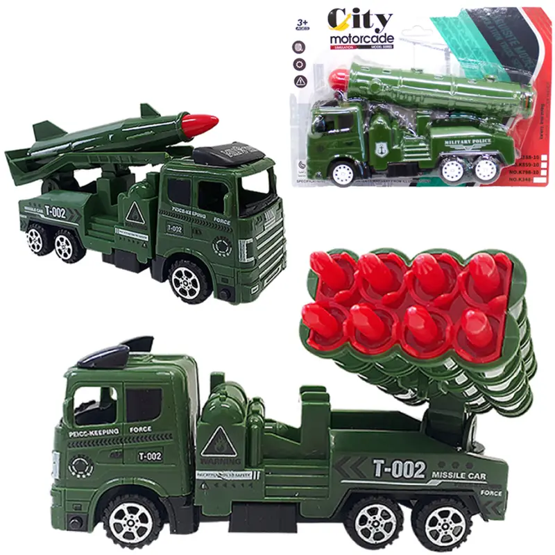 CAMINHAO MILITAR A FRICCAO CITY MOTORCADE 18,5X10X6CM