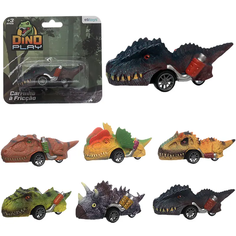 CARRO DINOSSAURO A FRICCAO PULL BACK DINO PLAY