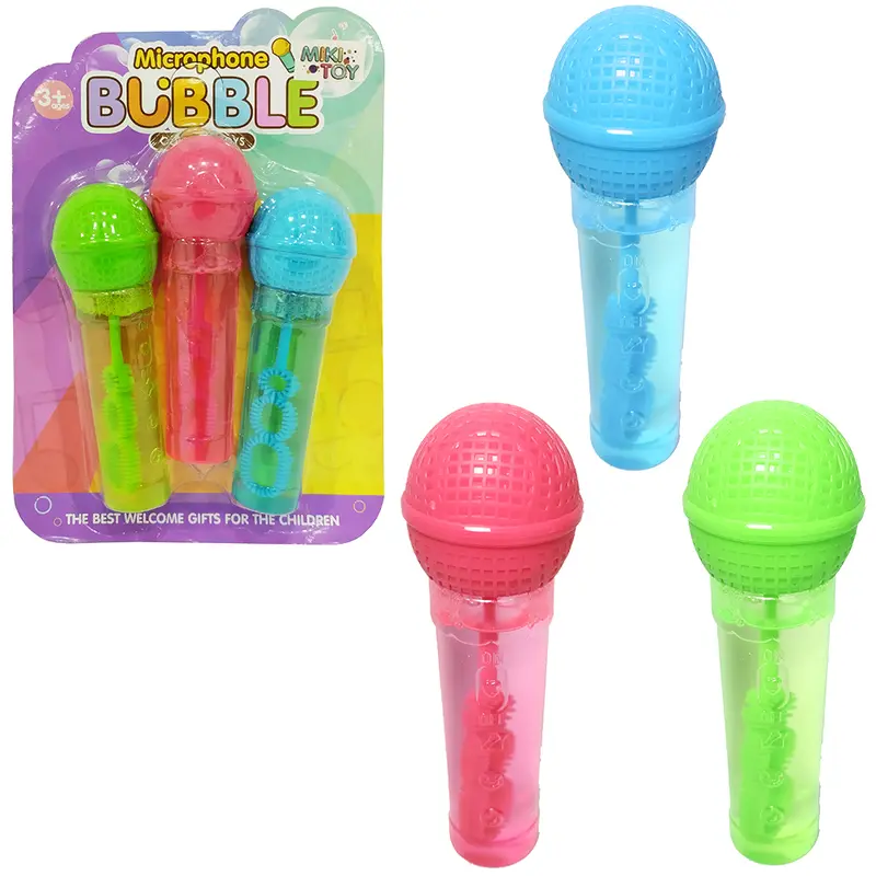LANCA BOLHA DE SABAO NO TUBO MICROFONE MICROPHONE BUBBLE COM 3 PECAS 11,5CM