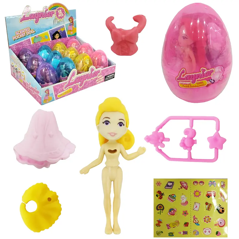 BONECA LAYNIER PERFUMADA COM VESTIDO + ACESSORIOS 6 PECAS NA CAPSULA