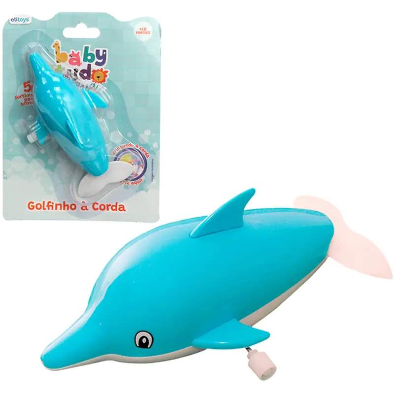 BRINQUEDO PARA BANHO GOLFINHO A CORDA BABY TUDO AGUA