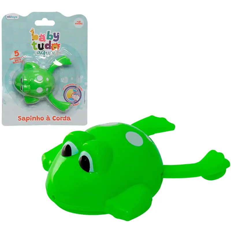 BRINQUEDO PARA BANHO SAPO A CORDA BABY TUDO AGUA