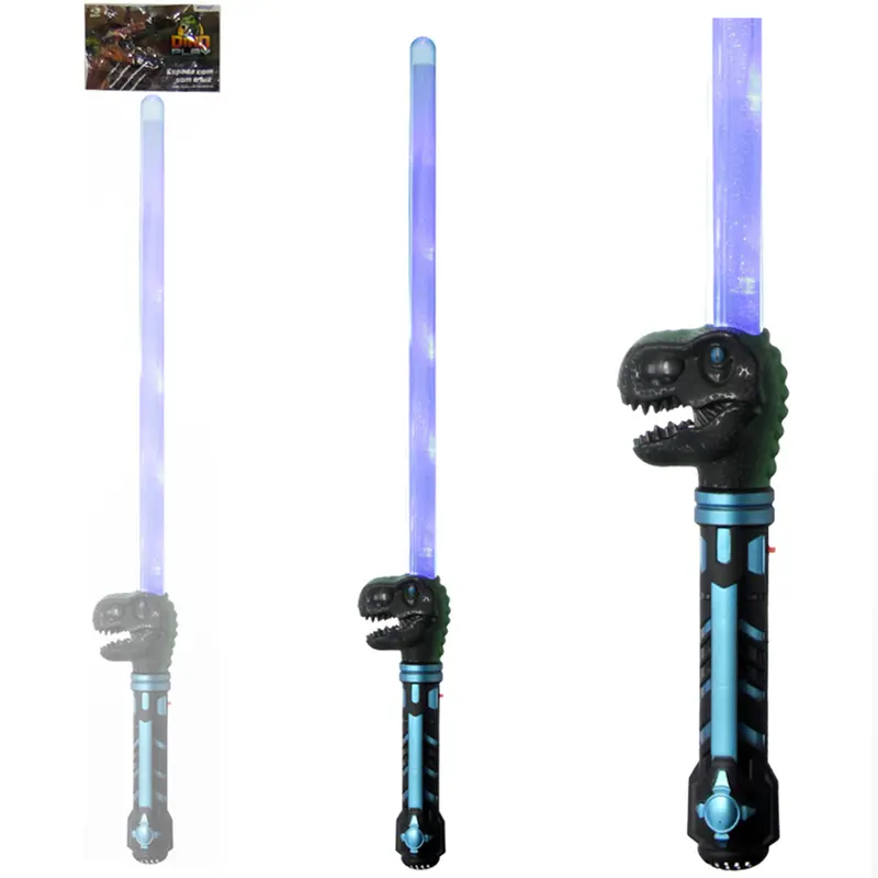 ESPADA DINOSSAURO DINO PLAY COM SOM E LUZ A PILHA 70,5CM