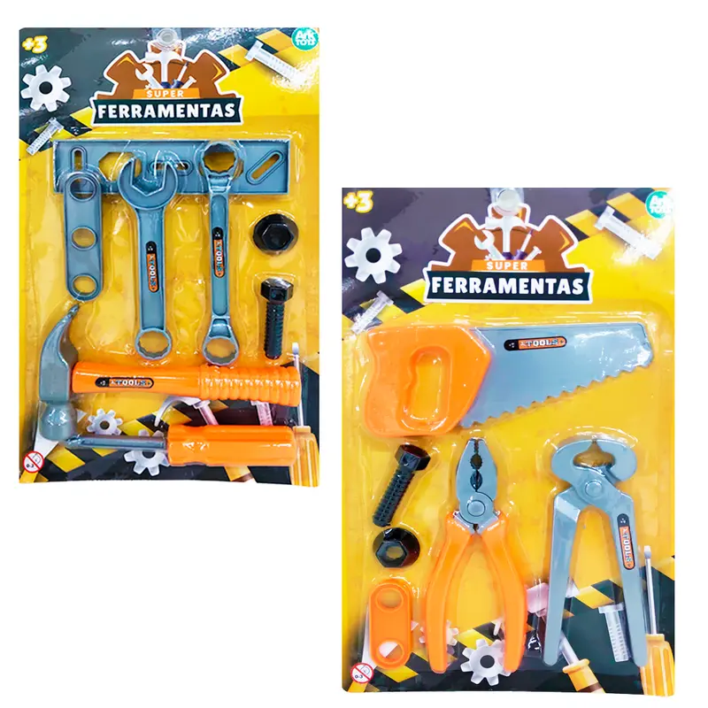 KIT FERRAMENTA INFANTIL COM PARAFUSO + ACESSORIOS
