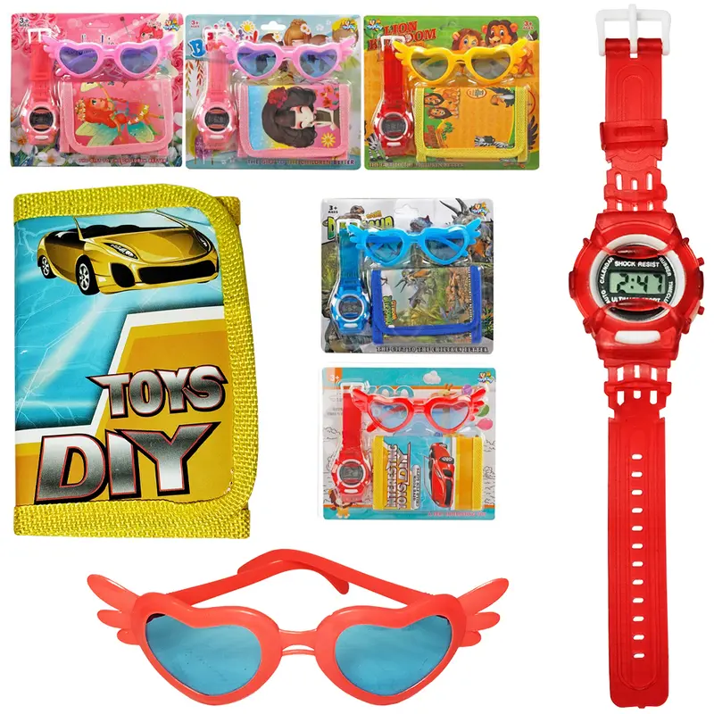 KIT BELEZA INFANTIL COM OCULOS + RELOGIO DE PULSO E CARTEIRA INTERESTING TOYS