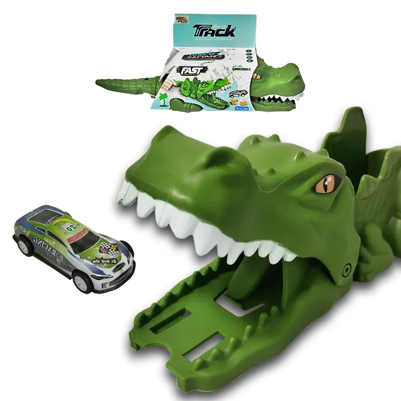 CARRO COM LANCADOR CROCODILO CROCODILE SPORT TRACK TRACK RACING