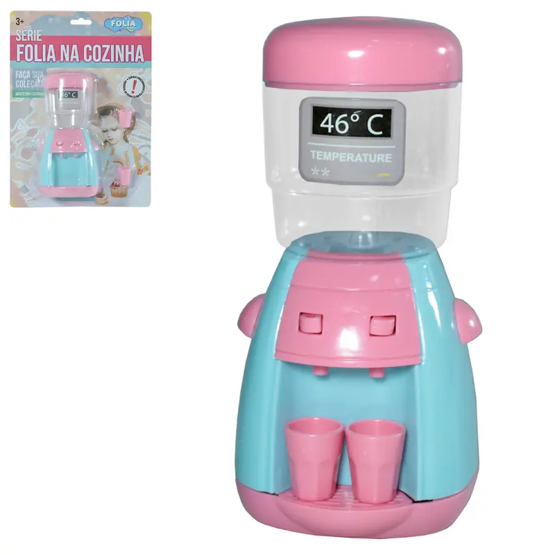 MINI BEBEDOURO INFANTIL COM GALAO E 2 COPOS SERIE FOLIA NA COZINHA