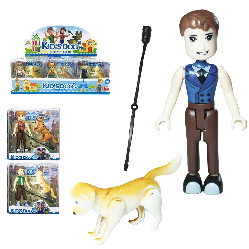 BONECO KIDS DOG MONTA E DESMONTA COM CACHORRO + ACESSORIO 3 PECAS TLEG