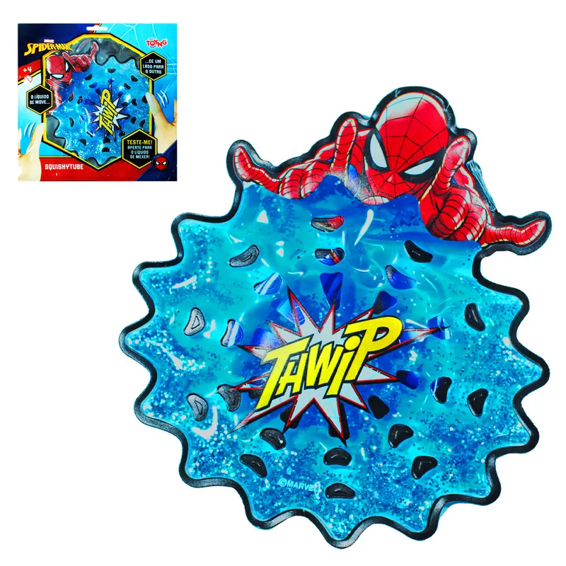 SQUISHTUBE HOMEM ARANHA / SPIDER MAN LIQUIDO SE MOVE