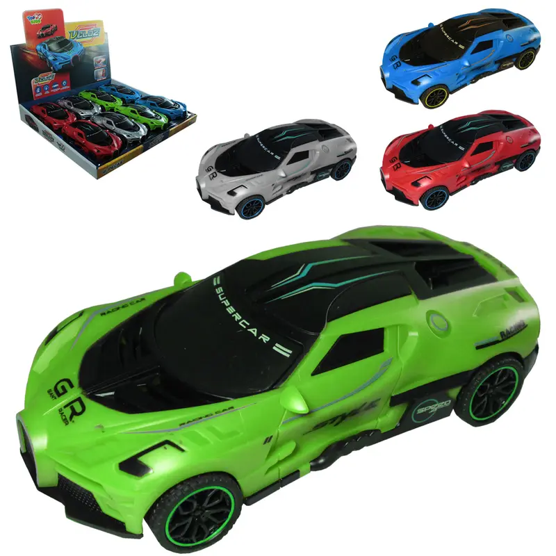 CARRO A FRICCAO SUPER CAR DRIFT VELOZ STYLE TOP KIDS 16X8X4,5CM DP PLAY