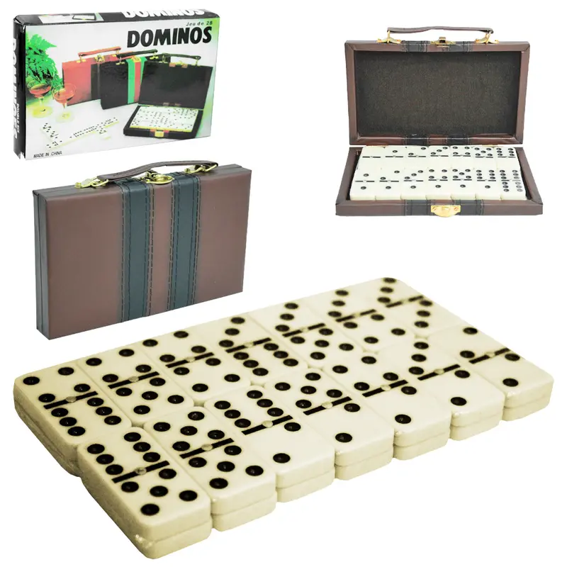 DOMINO TIPO OSSO 50X25X8MM COM MALETA NA CAIXA