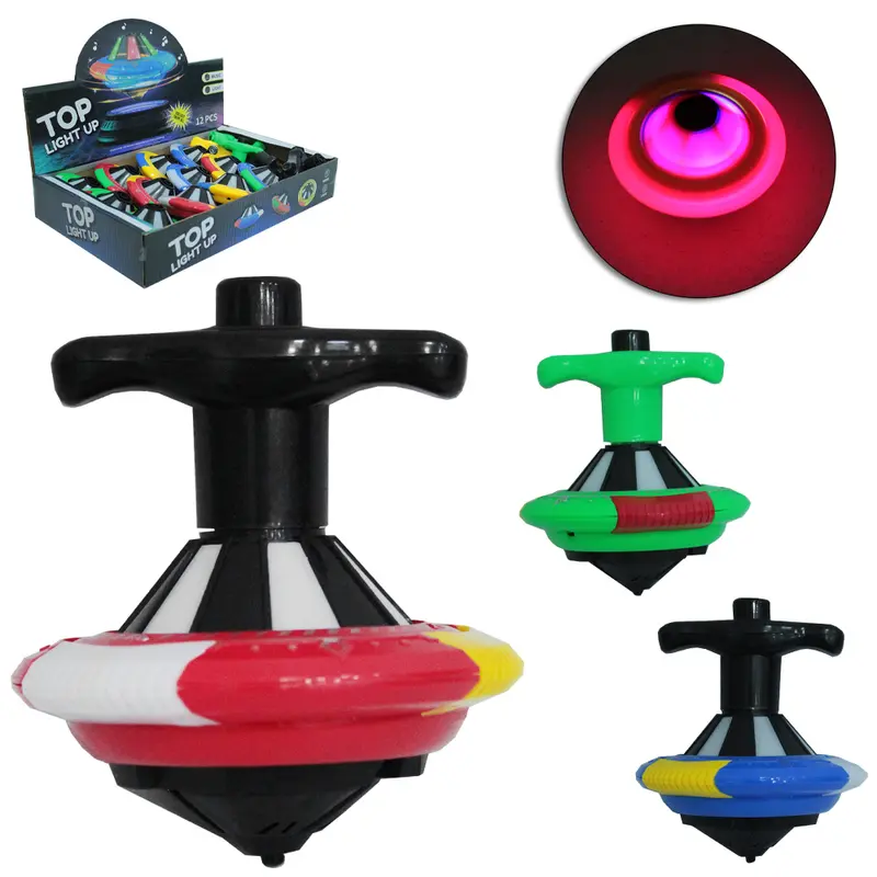 PIAO OVNI COM LANCADOR TOP LIGHT UP COM SOM E LUZ TOP KIDS A BATERIA DP PLAY