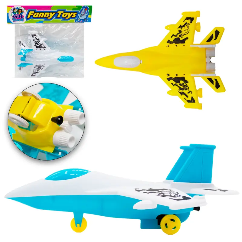 AVIAO JATO A CORDA FUNNY TOYS 21,5X15,5X8,5CM