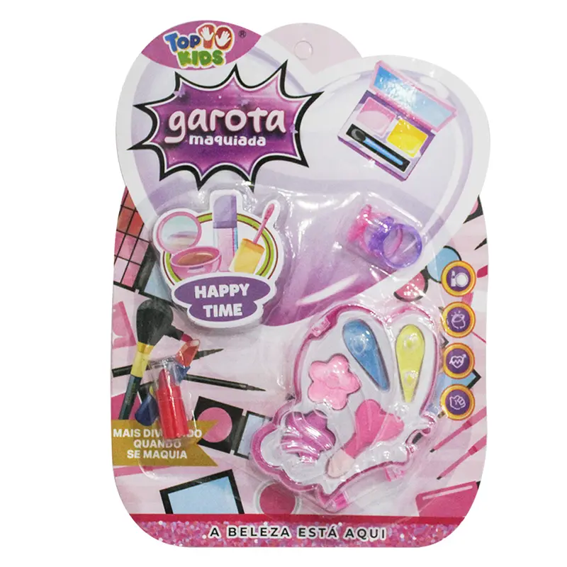 ESTOJO DE MAQUIAGEM COM SOMBRA + BATOM E ACESSORIOS PARA BONECA BORBOLETA TOP KIDS