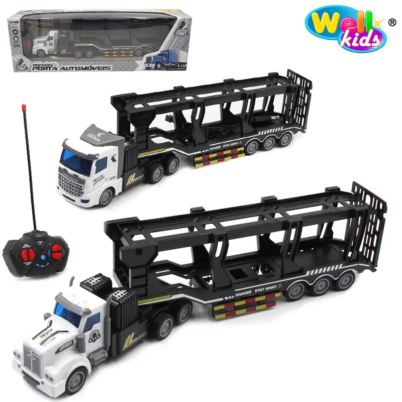 CAMINHAO CEGONHEIRA COM CONTROLE REMOTO SEM FIO CEGONHA FUSION POSSANTES 7 FUNCOES LUZ BATERIA RECARREGAVEL WELLKIDS