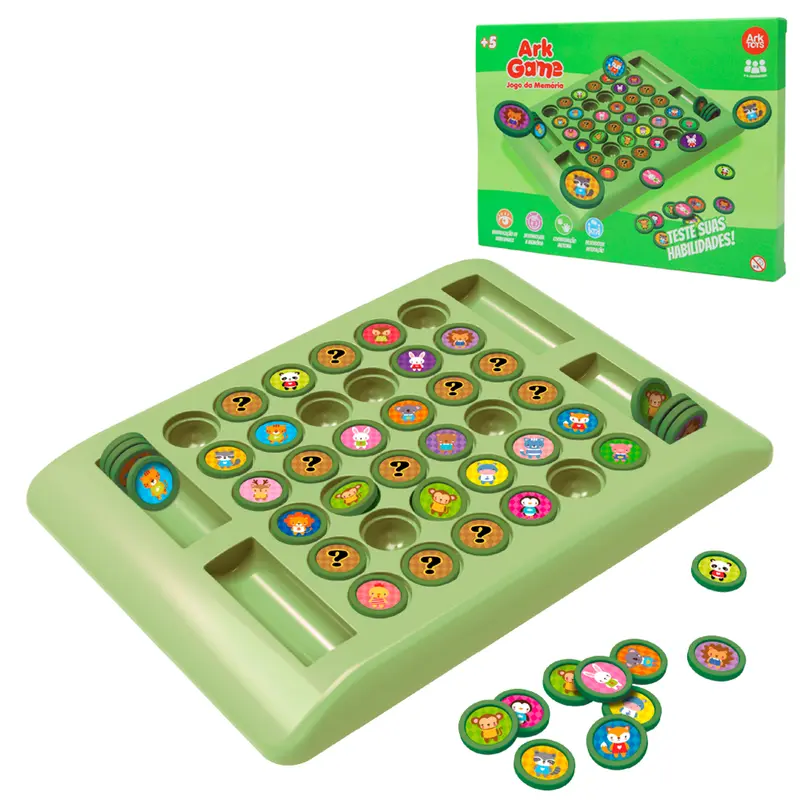 JOGO DA MEMORIA COM TABULEIRO + 36 FICHAS 21X15CM