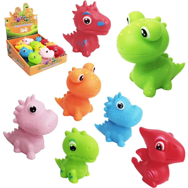 DINOSSAURO DE PVC SLUSH MOLDING CARTOON DINOSAURS COM SOM DP PLAY