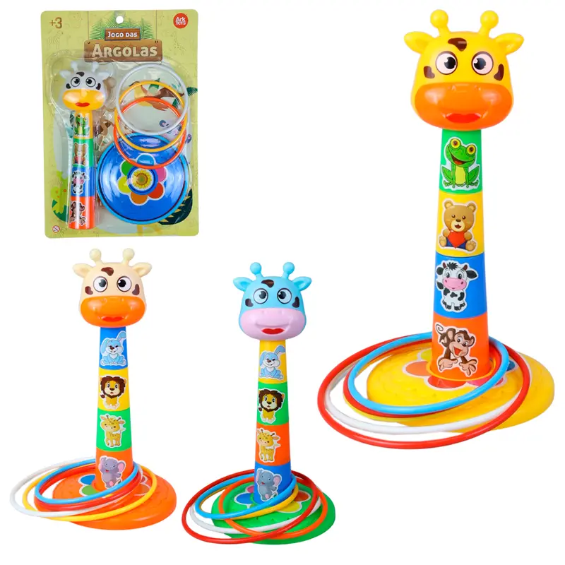 JOGO DAS ARGOLAS BICHINHOS COM 7 PECAS