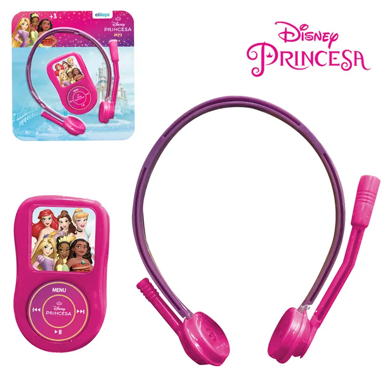 PRINCESA MP3 PLAYER FAZ DE CONTA MICROFONE + CELULAR INFANTIL