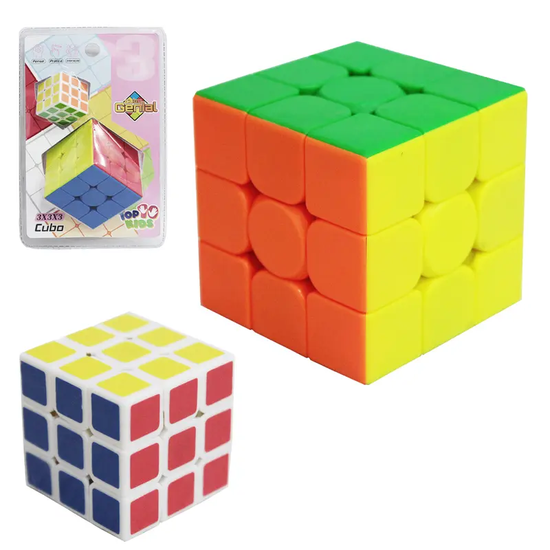 CUBO MAGICO MALUCO GRANDE / PEQUENO GENIAL TOP KIDS COM 2 PECAS 6/3CM