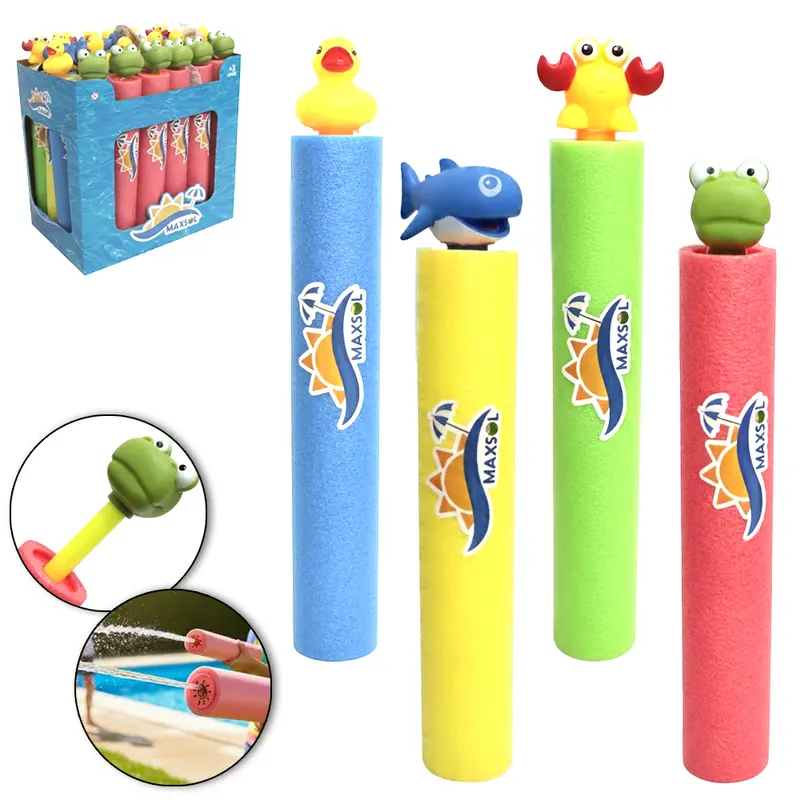 BASTAO DE ESPUMA LANCA AGUA ANIMAIS MAXSOL 35CM DP PLAY