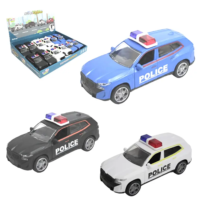 CARRO A FRICCAO POLICIA SUPER CARROS TOP KIDS DP PLAY