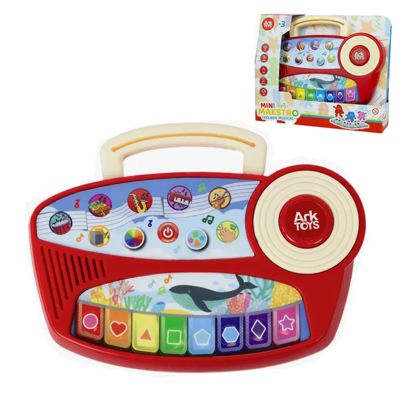 TECLADO / PIANO MUSICAL INFANTIL MINI MAESTRO A PILHA