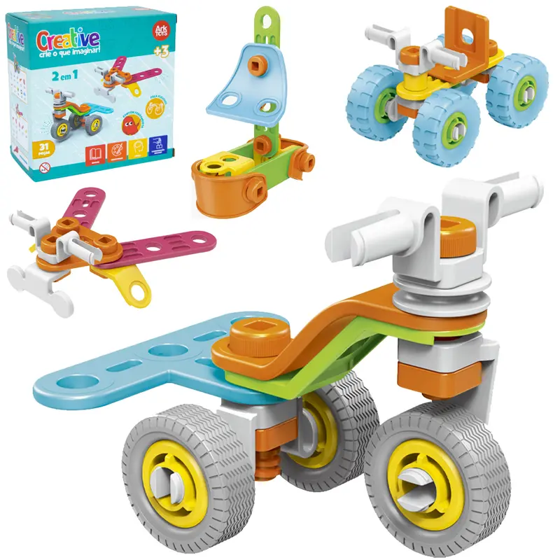 BRINQUEDO MONTA E DESMONTA CREATIVE 2 EM 1