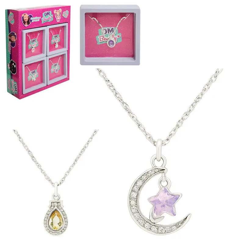 KIT BELEZA / BIJUTERIA INFANTIL COLAR COM PINGENTE DM BEAUTY DP PLAY FLUTUANTE