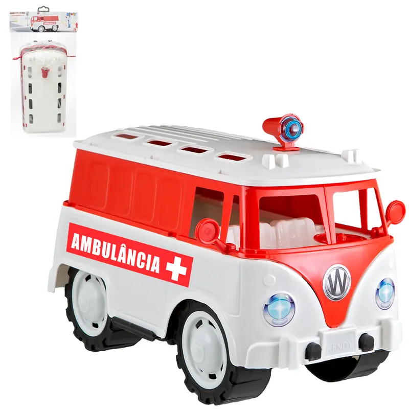 CARRO KOMBICA EMERGENCIA AMBULANCIA RODA LIVRE