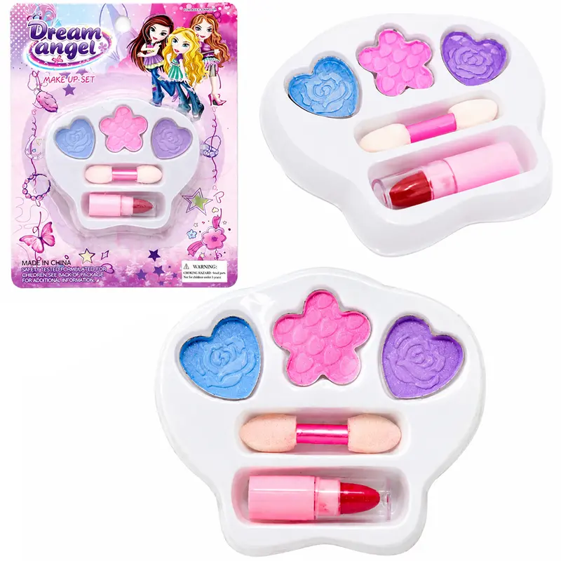 ESTOJO DE MAQUIAGEM COM SOMBRA + BATOM E PINCEL PARA BONECA DREAM ANGEL