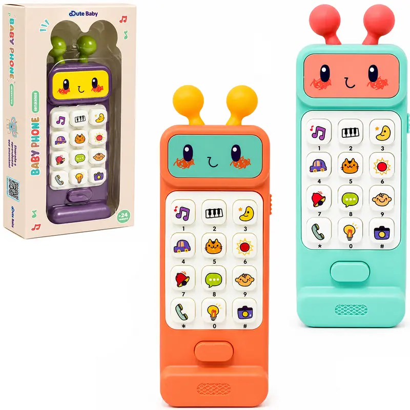 CELULAR MUSICAL INFANTIL BABY PHONE COM LUZ A PILHA