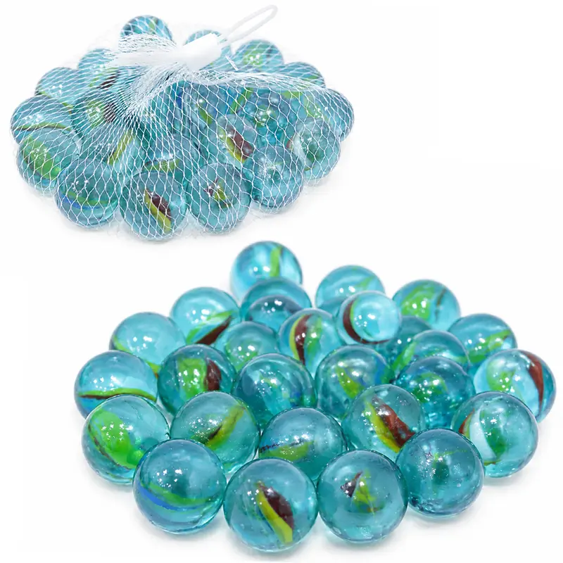 BOLINHA / BOLAO DE VIDRO / GUDE COM 25 PECAS