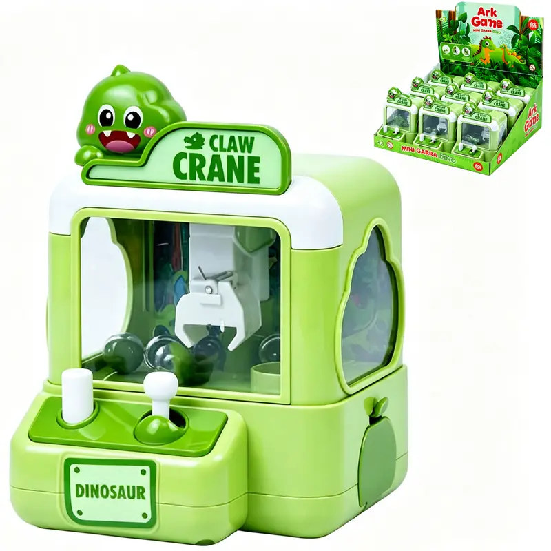 MAQUINA MINI GARRA DINO PEGA BOLINHAS ARK GAME DP PLAY