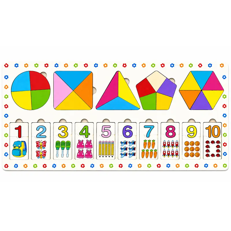 BRINQUEDO EDUCATIVO APRENDIZAGEM DE MADEIRA ARK TOYS 38X18CM