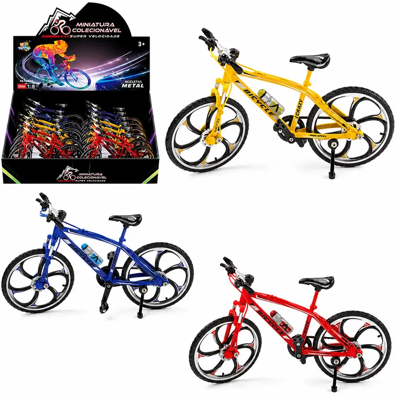 BICICLETA DE METAL MINIATURA COLECIONAVEL DP PLAY