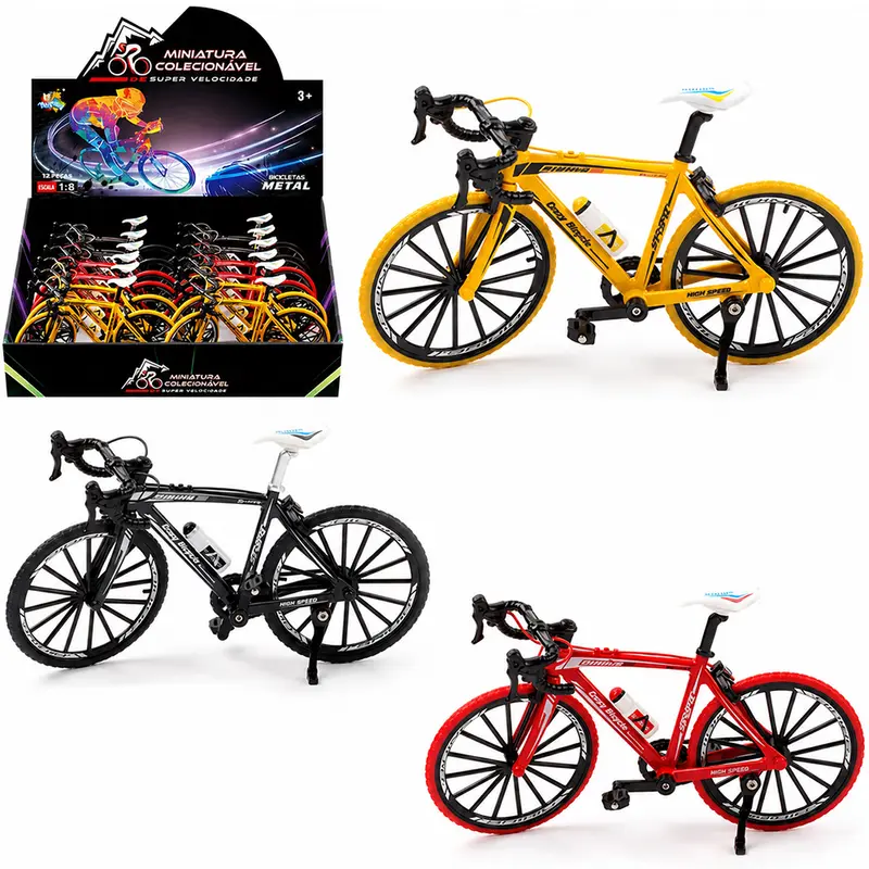 BICICLETA DE METAL MINIATURA COLECIONAVEL DP PLAY