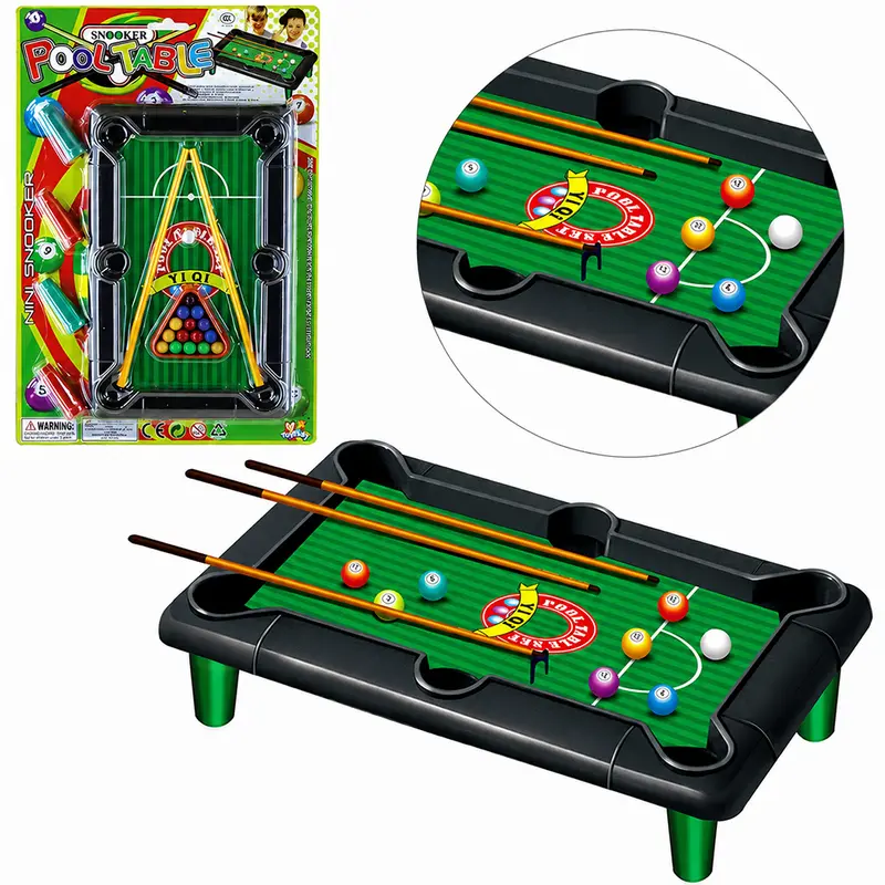 MESA DE SINUCA / BILHAR SNOOKER COM ACESSORIOS 23 PECAS 24X15,5CM