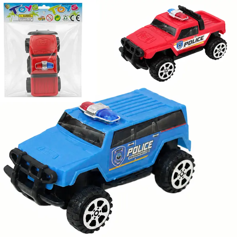 CARRO A FRICCAO PULL BACK POLICIA 9,5X5X5CM