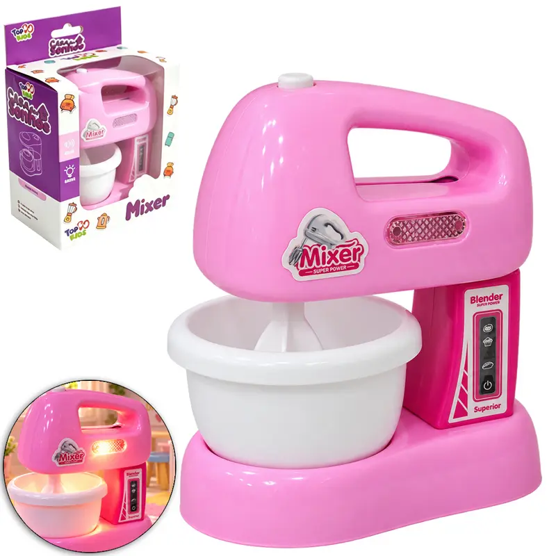 MINI BATEDEIRA INFANTIL COM LUZ CASA DOS SONHOS TOP KIDS A PILHA