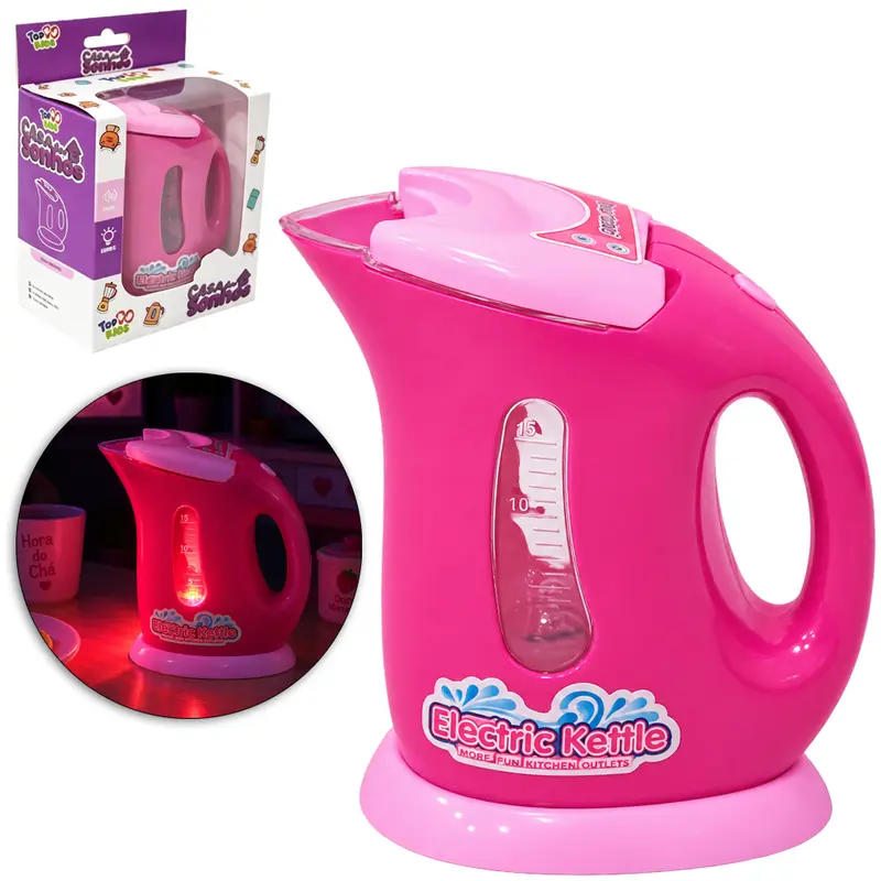 MINI CHALEIRA JARRA INFANTIL COM SOM E LUZ CASA DOS SONHOS TOP KIDS A PILHA