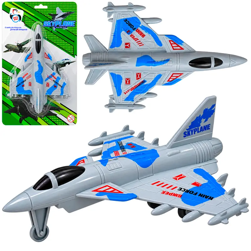 AVIAO JATO A FRICCAO PULL BACK SKYPLANE
