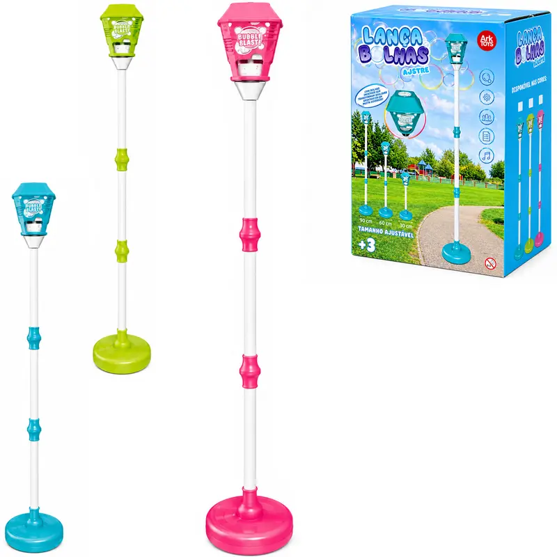 LANCA BOLHA DE SABAO LUSTRE AJUSTAVEL COM SOM E LUZ A PILHA